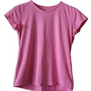 Nike Dri Fit - GOLF TEE in Pink, sz Med - Organic Cotton Blend